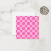 Hot Roink Checkerboard Mitteilungskarte (Vorderseite/Rückseite Beispiel)