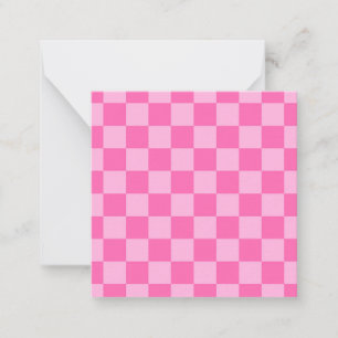 Hot Roink Checkerboard Mitteilungskarte