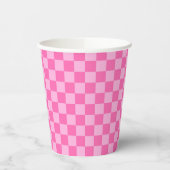 Hot Roink Checkerboard Pappbecher (Links)