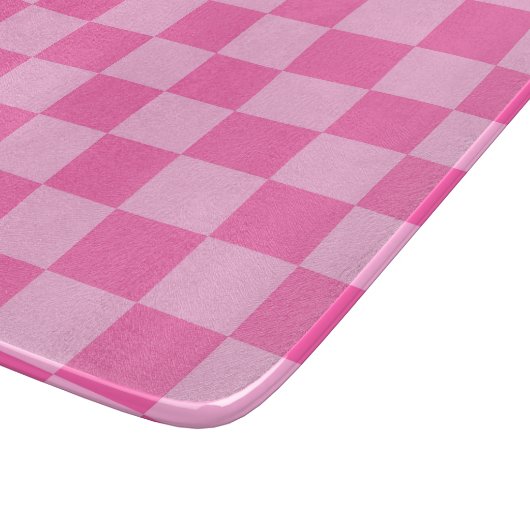 Hot Roink Checkerboard Schneidebrett (Ecke)