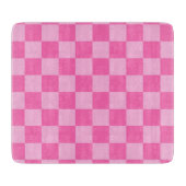Hot Roink Checkerboard Schneidebrett (Vorderseite)