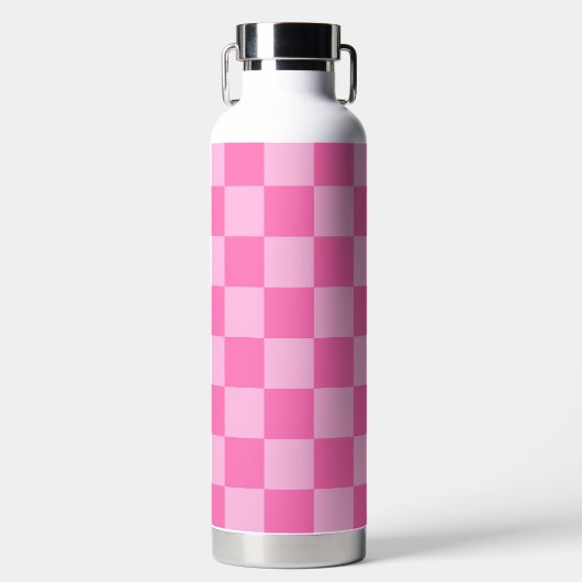Hot Roink Checkerboard Trinkflasche (Vorderseite)