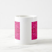 Hot-Rosa-Glitzer Kaffeetasse (Mittel)