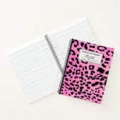 Hot-Rosa-Glitzer-Leopard-Notebook Notizblock (Innenseite)