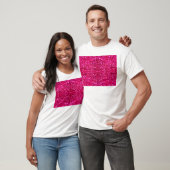 Hot-Rosa-Glitzer T-Shirt (Unisex)
