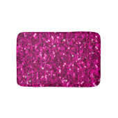 Hot-Rosa-Glitzern Imitate Glitzer Badematte (Vorderseite)