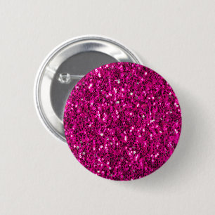 Hot-Rosa-Glitzern Imitate Glitzer Button