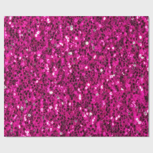 Hot-Rosa-Glitzern Imitate Glitzer Geschenkpapier (Flach)