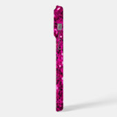 Hot-Rosa-Glitzern Imitate Glitzer iPhone Hülle (Linke Seite)