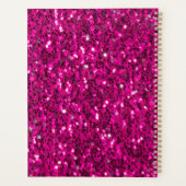 Hot-Rosa-Glitzern Imitate Glitzer Planer (Rückseite)