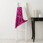 Hot-Rosa-Glitzern Imitate Glitzer Sherpadecke (Beispiel)