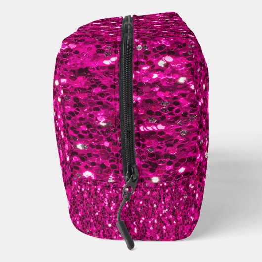 Hot-Rosa-Glitzern Imitate Glitzer Waschbeutel (Rechts)