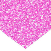 Hot-Rosa-Imitate mit Marmorstruktur Kurzer Tischläufer (Ecke)