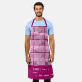 Hot-Rosa-KOCH Nested Boxes Tribal Africa Pattern Schürze (Getragen)