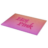 Hot rosa Reverse-Glas-Schneidplatte Schneidebrett (Ecke)