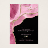 Hot-Rosa-Schmuckkarte (Rückseite)