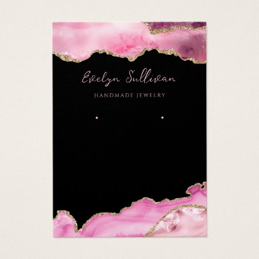 Hot-Rosa-Schmuckkarte (Vorderseite)