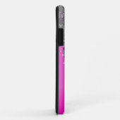 Hot-Rosa und Imitat Glitzer Case-Mate iPhone Hülle (Hinten/Rechts)
