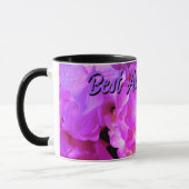 Hot rosa violette Blumen Blumen Hydrangeas Tasse (Links)