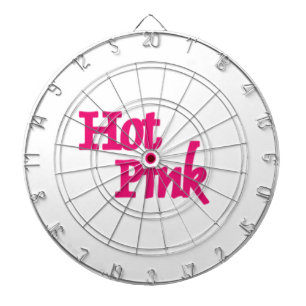 Hot Rosa, weiße Leiste Dartscheibe