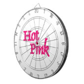 Hot Rosa, weiße Leiste Dartscheibe (Vorderseite rechts)