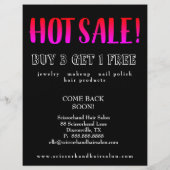 HOT Sale Fire Red Pink Black Lace Flyer (Hinten)