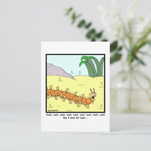 Hot Sand Postkarte (Stehend Vorderseite)