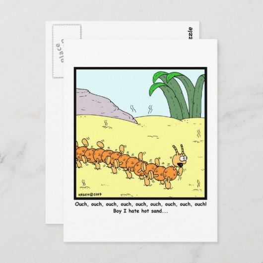 Hot Sand Postkarte (Vorne/Hinten)