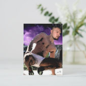 Hot Satyr in Briefs Postkarte (Stehend Vorderseite)