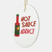 Hot Sauce Addict Keramikornament (Links)