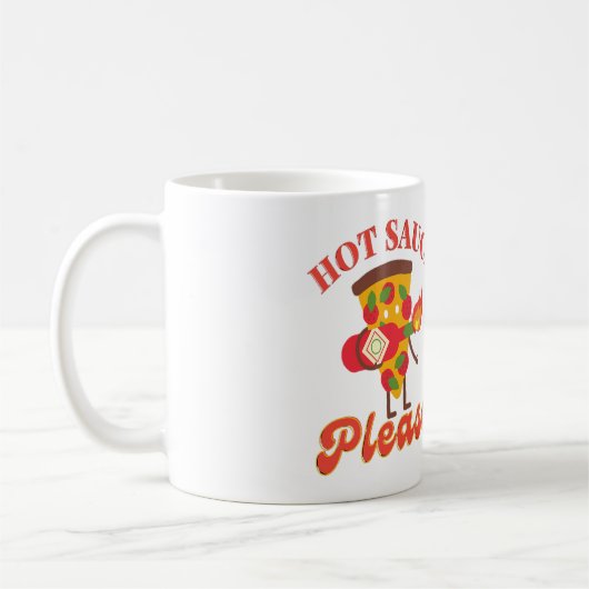 HOT SAUCE BITTE - HOT PIZZA SAUCE LIEBE KAFFEETASSE (Links)