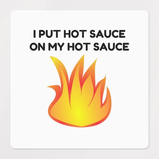 Hot Sauce Etiketten (Design 1)