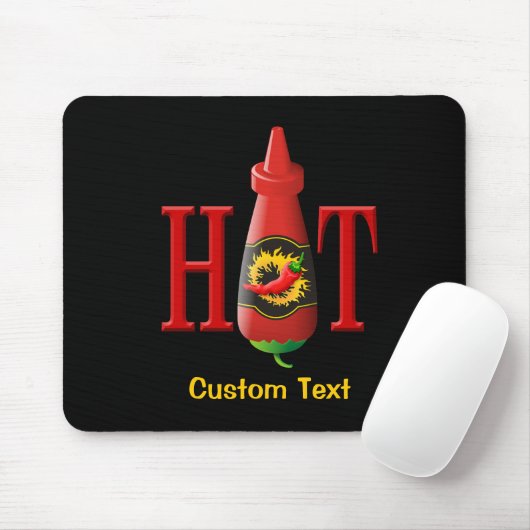 Hot Sauce Flasche Maus Pad Mousepad (Mit Mouse)
