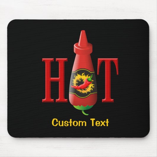 Hot Sauce Flasche Maus Pad Mousepad (Vorne)