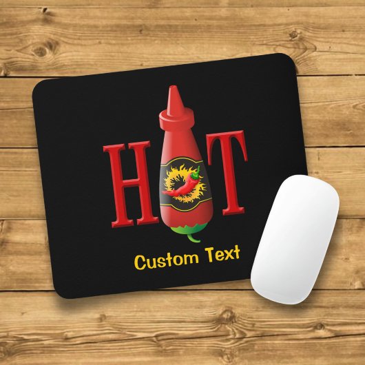 Hot Sauce Flasche Maus Pad Mousepad