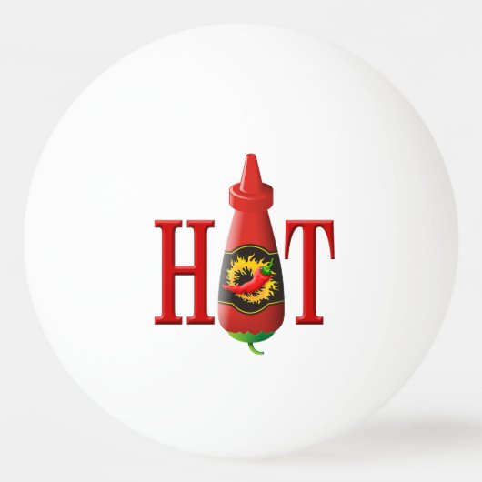Hot Sauce Flasche Ping Pong Ball Tischtennisball (Vorderseite)