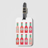 Hot-Sauce-Flaschen Hot-Stuff scharfes Geschenk Gepäckanhänger (Vorderseite Vertikal)