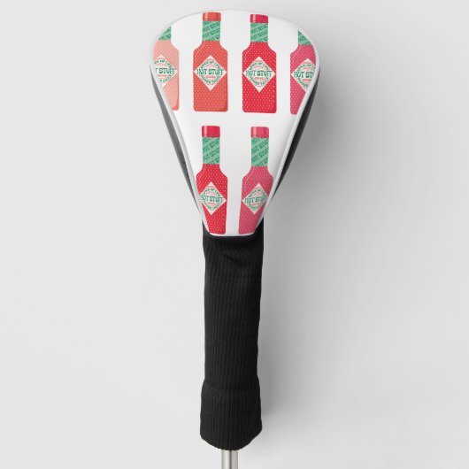 Hot-Sauce-Flaschen Hot-Stuff scharfes Geschenk Golf Headcover (Vorderseite)