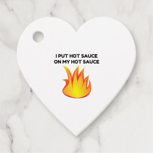 Hot Sauce Geschenkanhänger (Vorderseite)