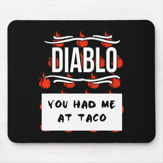HOT SAUCE Group Halloween DIABLO SAUCE Sie hatten Mousepad (Vorne)