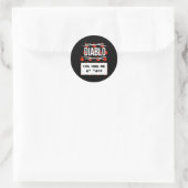 HOT SAUCE Group Halloween DIABLO SAUCE Sie hatten Runder Aufkleber (Tasche)