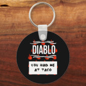HOT SAUCE Group Halloween DIABLO SAUCE Sie hatten Schlüsselanhänger (Vorderseite)