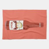 HOT SAUCE Katze mit Maracas und Sombrero rot Geschirrtuch (Horizontal)