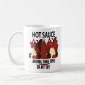 Hot Sauce Ketchup Fire Red Chili Pepper Kaffeetasse (Links)