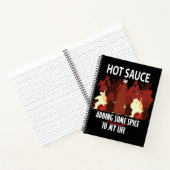 Hot Sauce Ketchup Fire Red Chili Pepper Notizblock (Innenseite)