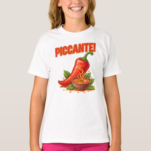 Hot Sauce Lover Tee – Kühnes rotes Paprika-Design (Vorderseite)