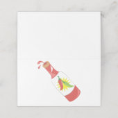 Hot Sauce Platzkarte (Außenseite Aufgefaltet)