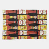 HOT SAUCE Spicy Cat Picante Black Geschirrtuch (Horizontal)