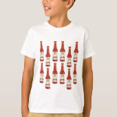 Hot Sauce Spicy Fun Picante Muster KUSTOMIEN IT T-Shirt (Vorderseite)