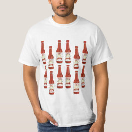 Hot Sauce Spicy Fun Picante Muster KUSTOMIEN IT T-Shirt
